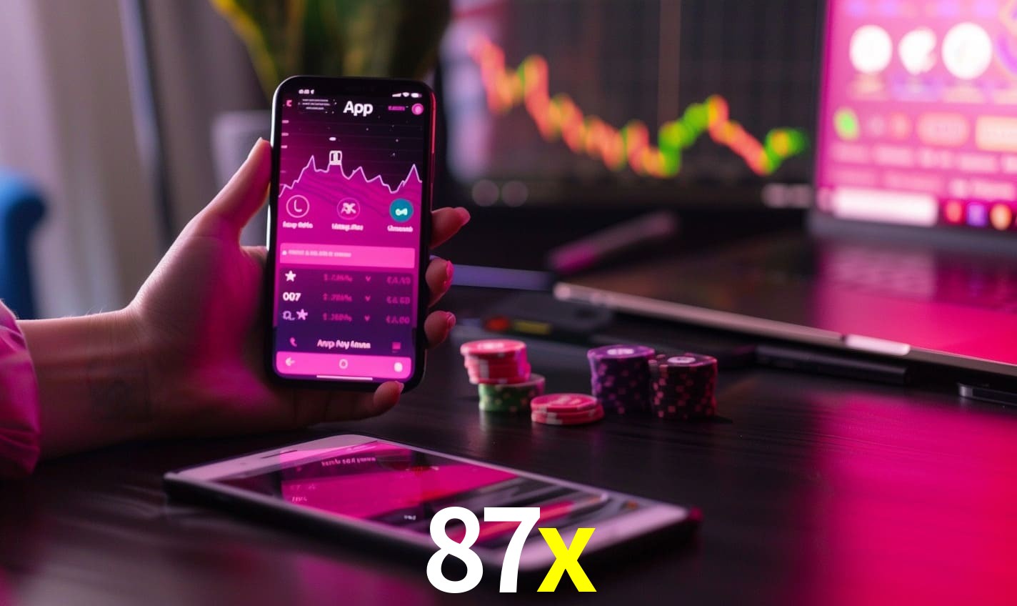 Comparação APP mobile vs versão web da 87x
